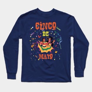 funny cinco de mayo cool mexico festival Long Sleeve T-Shirt